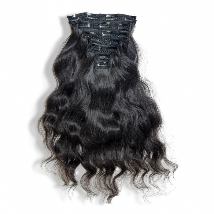 Raw Indian “Wavy” - 7 Piece Clip In Set
