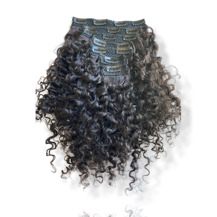 Premium Indian “Curly” - 7 Piece Clip In Set