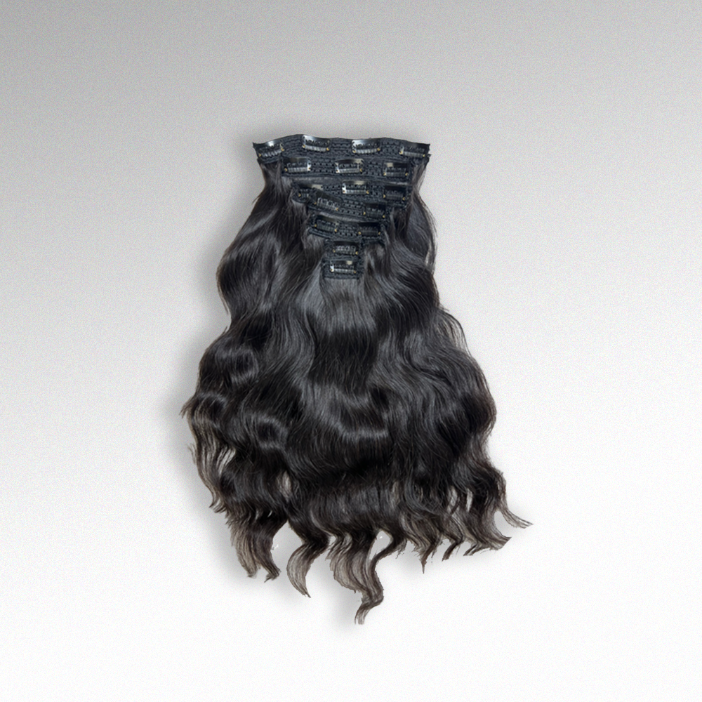 100% Indian Wavy - Clip Ins