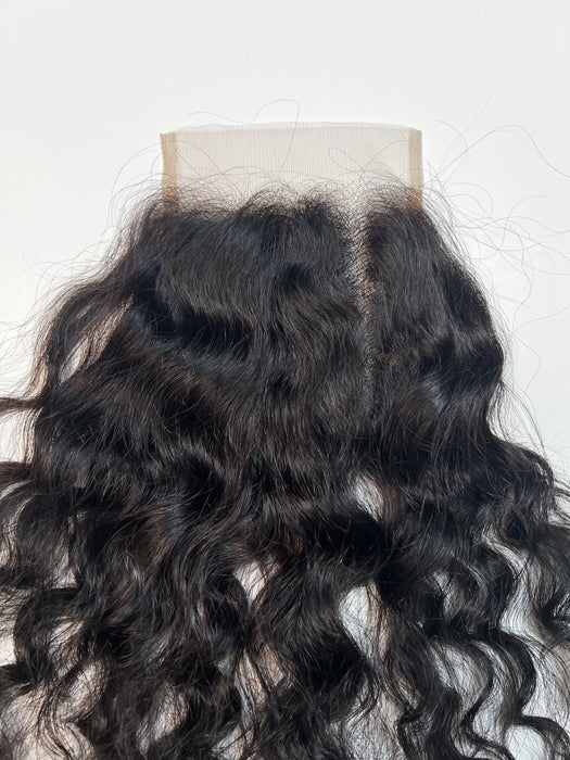 Premium Indian "Curly" CLOSURE 5x5 12inch